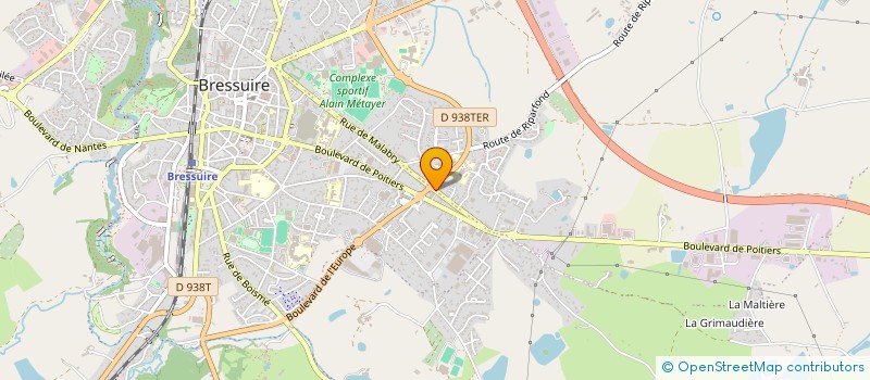 localisation de l'entreprise BENTON ET LALANNE à BRESSUIRE