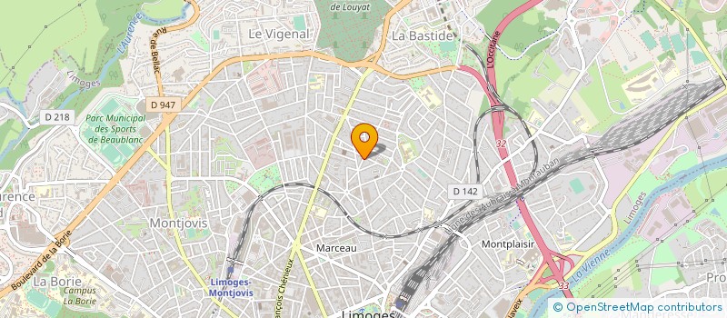 localisation de l'entreprise BENTONIA à LIMOGES