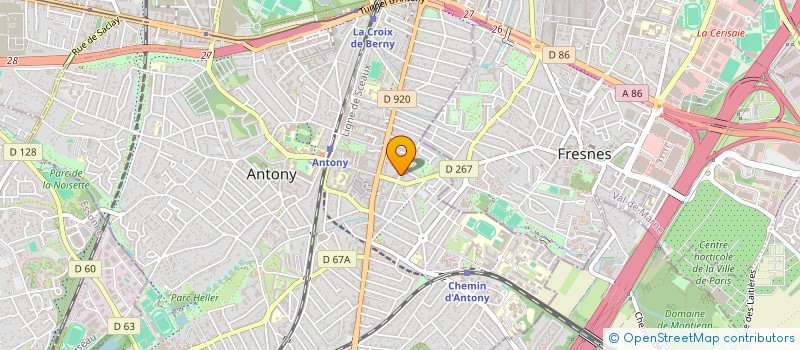 localisation de l'entreprise BENTUB à ANTONY