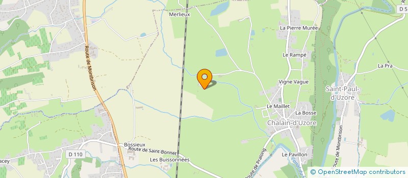 localisation de l'entreprise BENUR  CHALAIN-D'UZORE