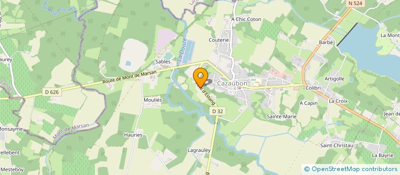 localisation de l'entreprise BENVENUTO-LAFARGUE  CAZAUBON