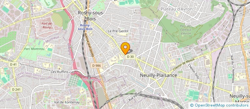 localisation de l'entreprise BENYCO DISTRIBUTION à ROSNY-SOUS-BOIS