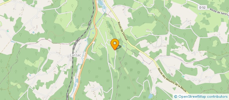 localisation de l'entreprise BENYVES  LARZAC