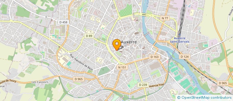 localisation de l'entreprise BENZ à AUXERRE