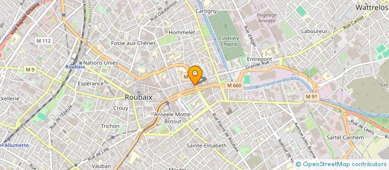 localisation de l'entreprise BENZ FOURNISSEUR  ROUBAIX