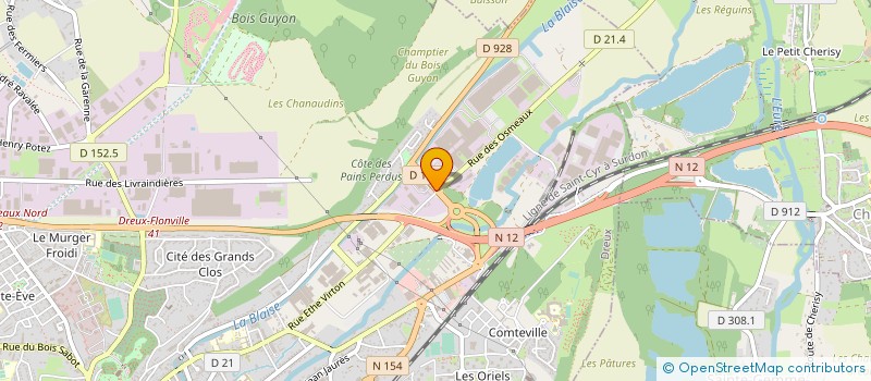 localisation de l'entreprise BENZ INVEST à DREUX