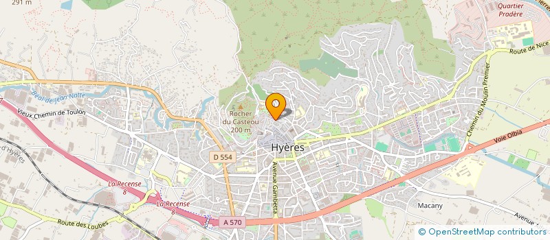 localisation de l'entreprise BENZEN à HYERES