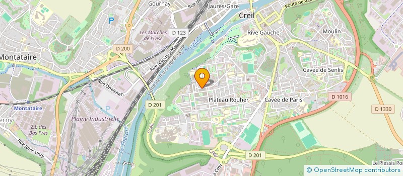 localisation de l'entreprise BENZIN  CREIL