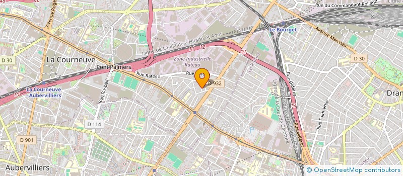 localisation de l'entreprise BENZINE IMMO à LA COURNEUVE
