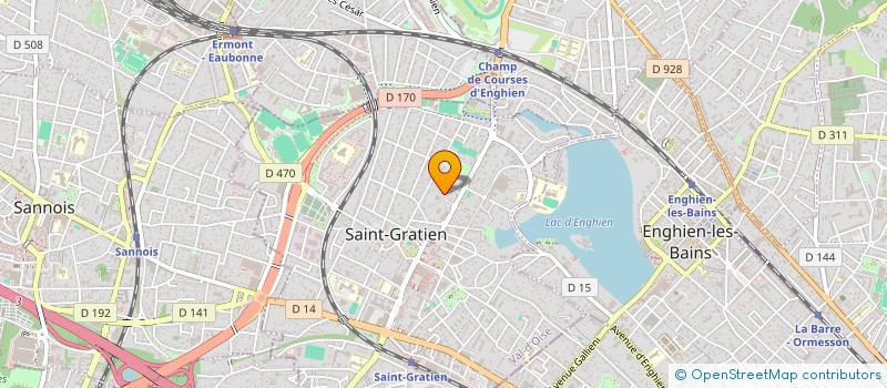 localisation de l'entreprise BENZINE TRANSPORT  SAINT-GRATIEN