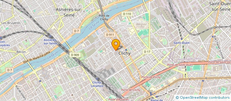 localisation de l'entreprise BENZOUZIANE SARL à CLICHY