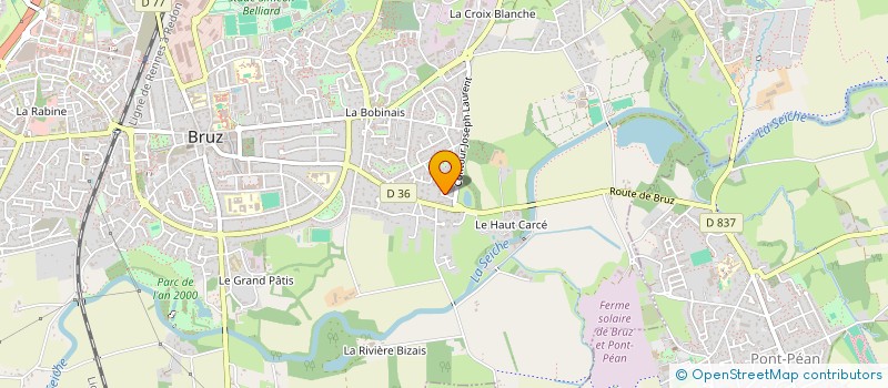 localisation de l'entreprise BEORD  BRUZ