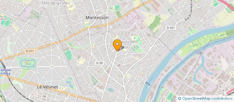 localisation de l'entreprise BEOS LABS  CHATOU