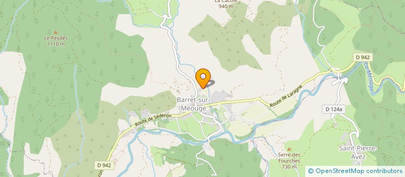 localisation de l'entreprise BEOUGE  BARRET-SUR-MEOUGE