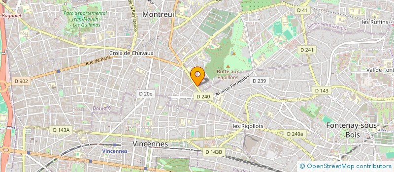 localisation de l'entreprise BEP RODRIGUEZ  MONTREUIL