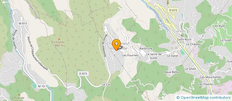 localisation de l'entreprise BEPE GITES ET GESTION à CHATEAUNEUF-VILLEVIEILLE