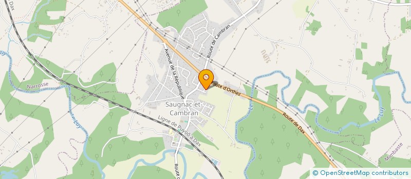 localisation de l'entreprise BEPESA  SAUGNAC-ET-CAMBRAN