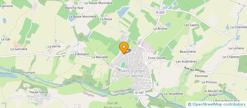 localisation de l'entreprise BEPI FINANCES à SEVREMOINE