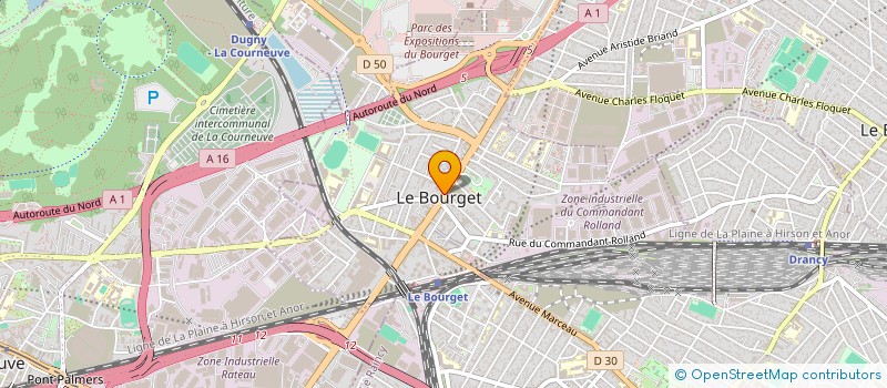 localisation de l'entreprise BEPLUS à LE BOURGET