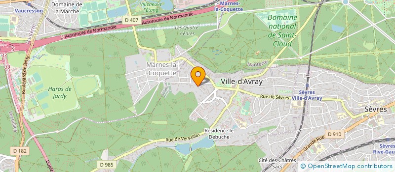 localisation de l'entreprise BEPSY  VILLE-D'AVRAY