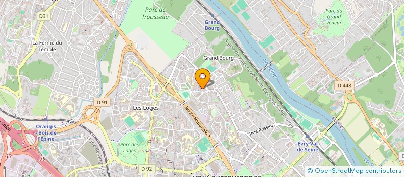 localisation de l'entreprise BEQA à EVRY-COURCOURONNES