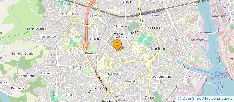 localisation de l'entreprise BEQUEREL  LORIENT