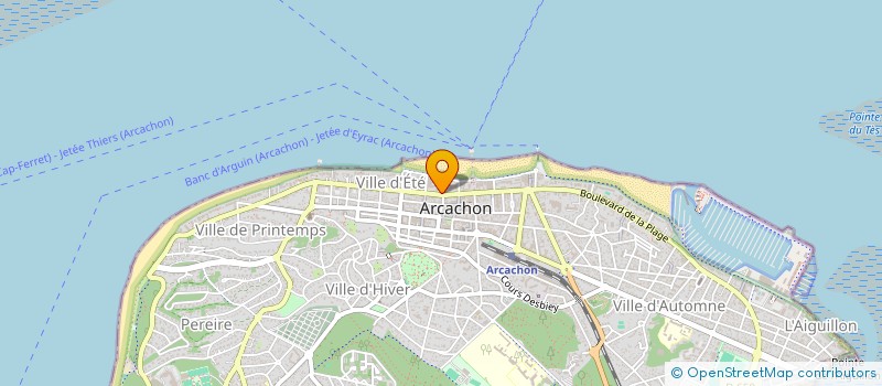 localisation de l'entreprise BEQUET CAPPELIEZ à ARCACHON