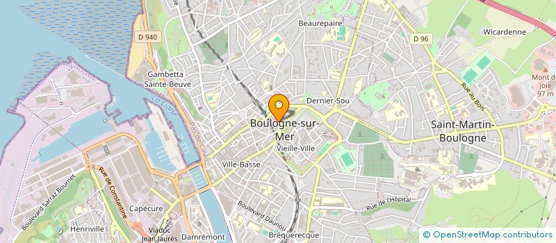 localisation de l'entreprise BEQUET FRERES  BOULOGNE-SUR-MER