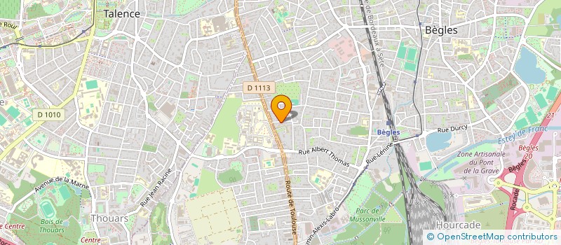localisation de l'entreprise BEQUET RADIOLOGIE à BEGLES