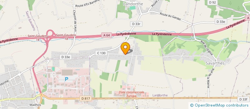 localisation de l'entreprise BEQUINE  LANDORTHE