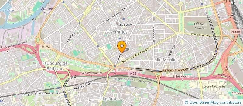 localisation de l'entreprise BER à LILLE