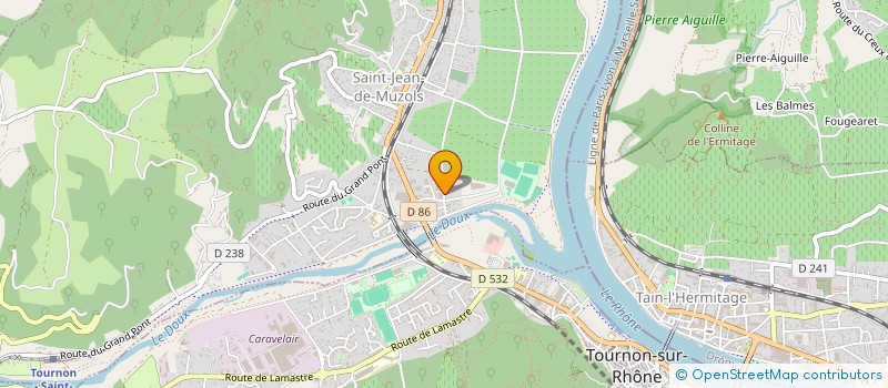 localisation de l'entreprise BER-GAND FINANCE à SAINT-JEAN-DE-MUZOLS