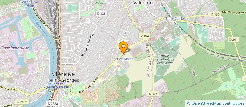 localisation de l'entreprise BERA à VILLENEUVE-SAINT-GEORGES