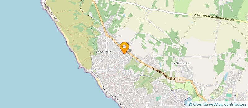 localisation de l'entreprise BERA PROJETS  BRETIGNOLLES-SUR-MER