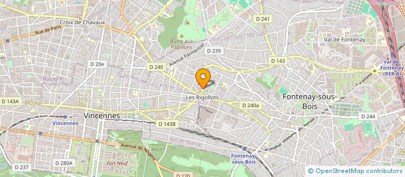 localisation de l'entreprise BERAAT à FONTENAY-SOUS-BOIS