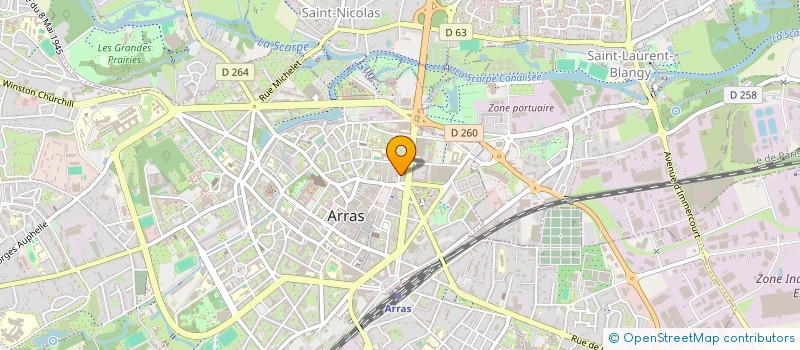 localisation de l'entreprise BERACA HOUSE à ARRAS