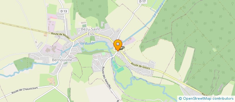 localisation de l'entreprise BERAET METAL  BEZU-SAINT-ELOI