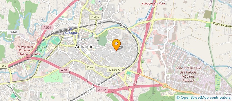 localisation de l'entreprise BERALI à AUBAGNE