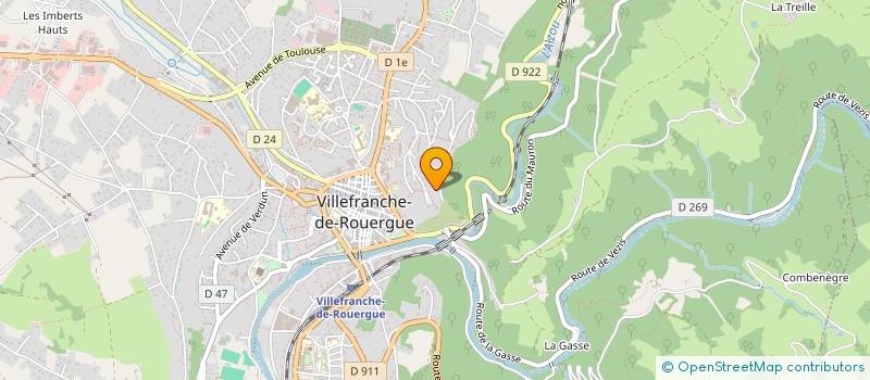 localisation de l'entreprise BERALS  VILLEFRANCHE-DE-ROUERGUE