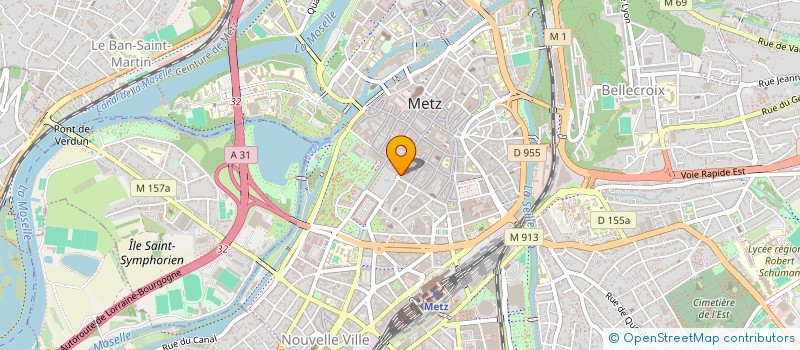 localisation de l'entreprise BERAN  METZ