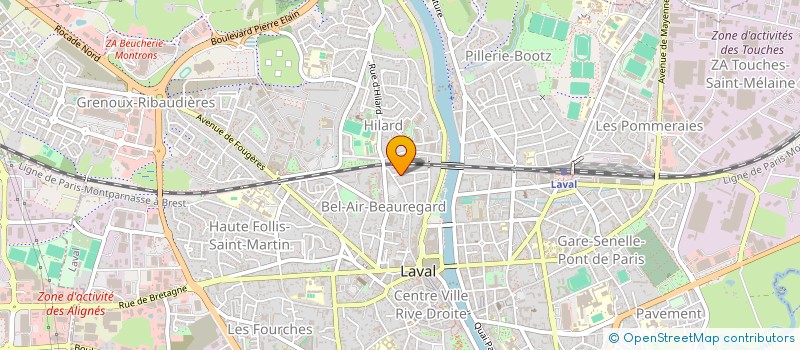 localisation de l'entreprise BERANCE à LAVAL