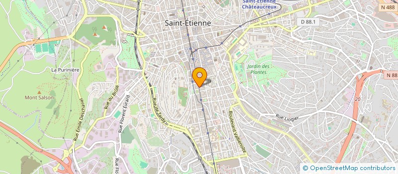 localisation de l'entreprise BERANGER  SAINT-ETIENNE