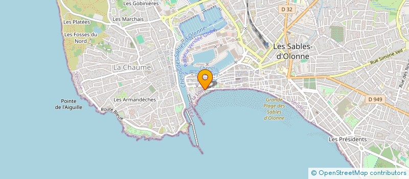 localisation de l'entreprise BERANGER à LES SABLES D'OLONNE