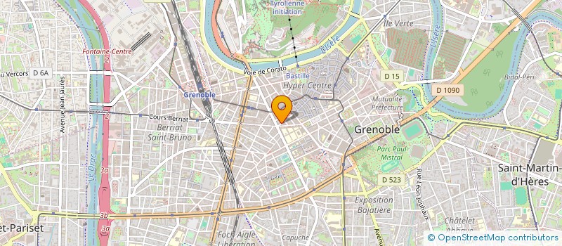 localisation de l'entreprise BERANGER DIFFUSION à GRENOBLE