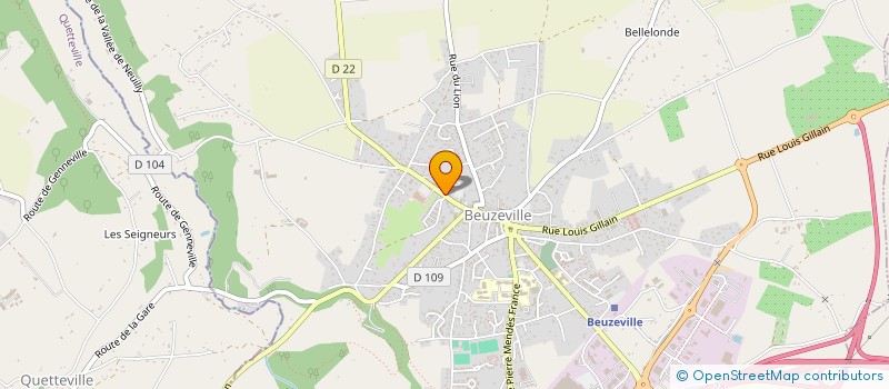 localisation de l'entreprise BERANGER FRERES  BEUZEVILLE