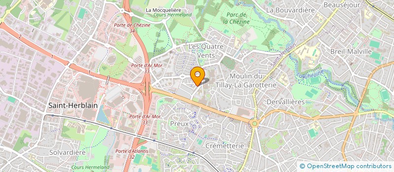 localisation de l'entreprise BERANGER GREGORY à SAINT-HERBLAIN