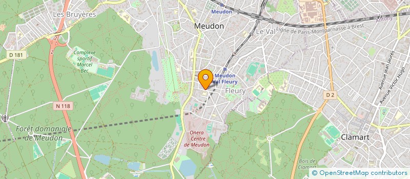 localisation de l'entreprise BERANGER VILLAGE 2 à MEUDON