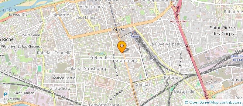 localisation de l'entreprise BERANGERE  TOURS