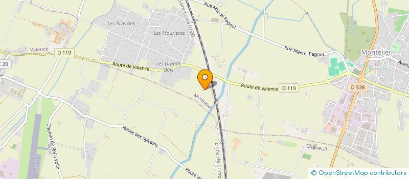 localisation de l'entreprise BERANGERE  MONTELIER