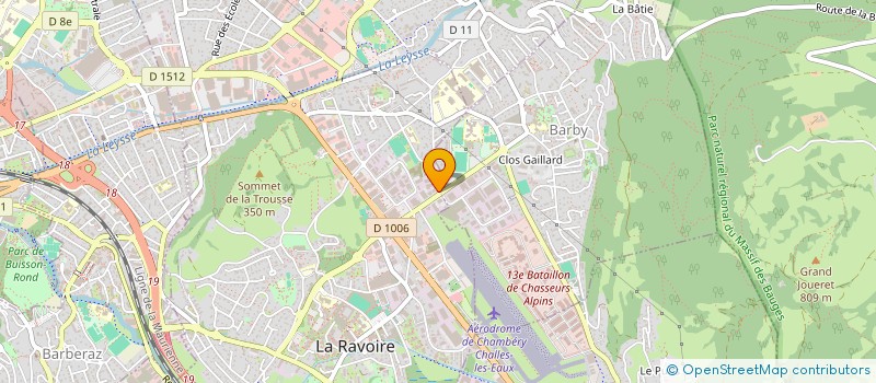 localisation de l'entreprise BERARD  LA RAVOIRE